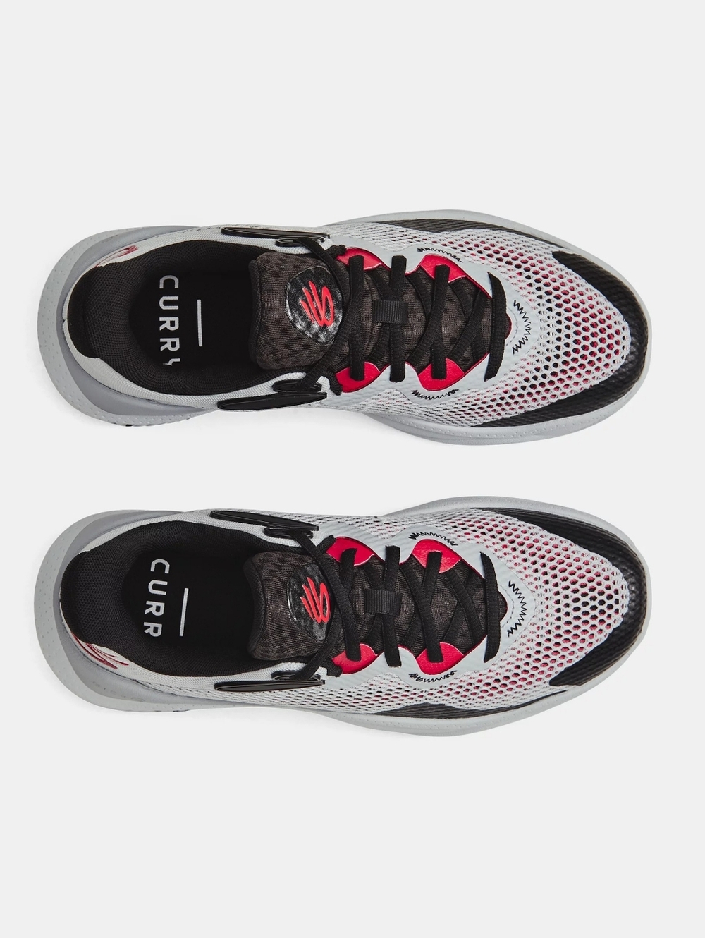 Under Armour Stephen Curry SC Low-Top Basketball Sneakers - White, Black & Red